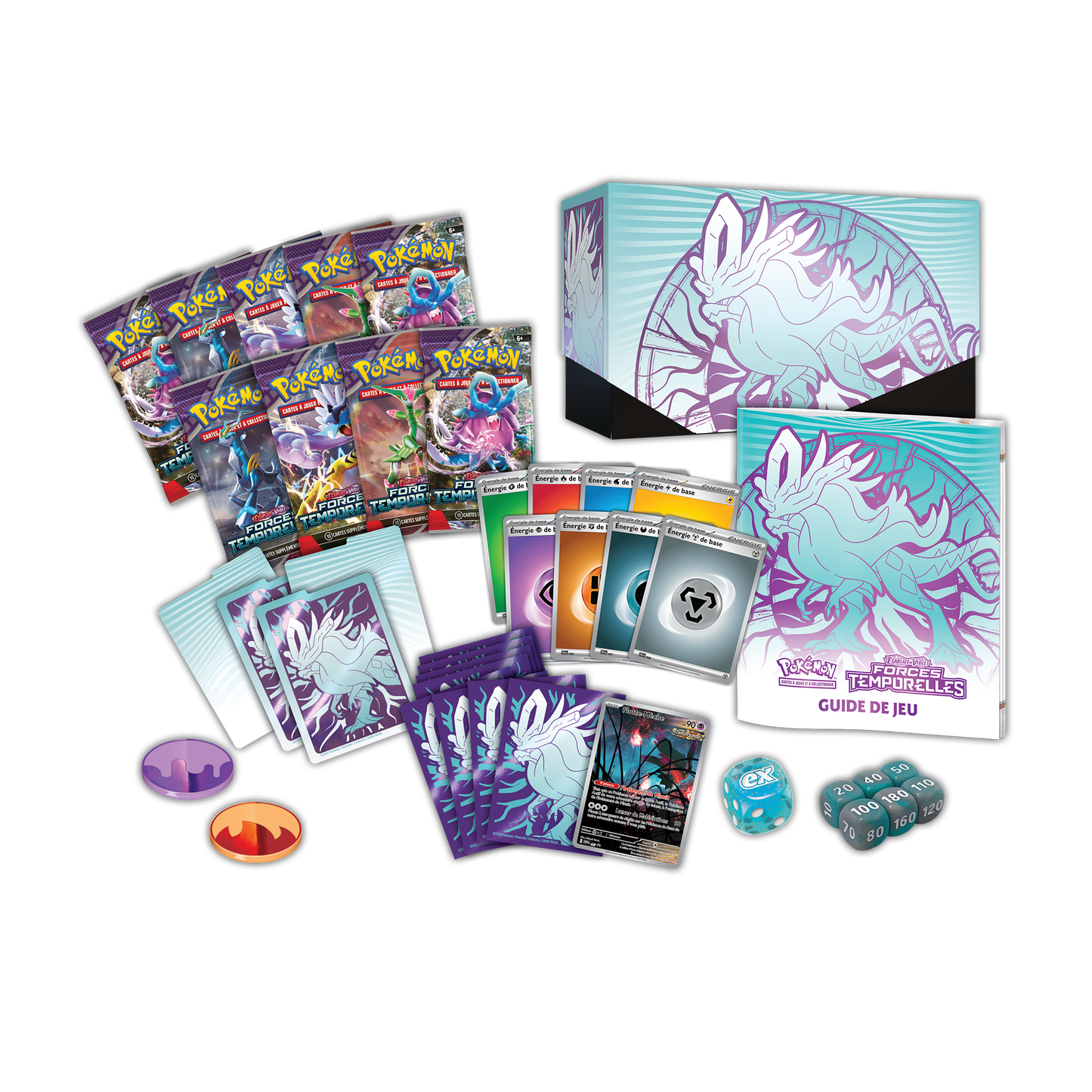 ETB Pokémon EV05 Forces Temporelles  –  Serpente-Eau Coffret Dresseur D’Élite