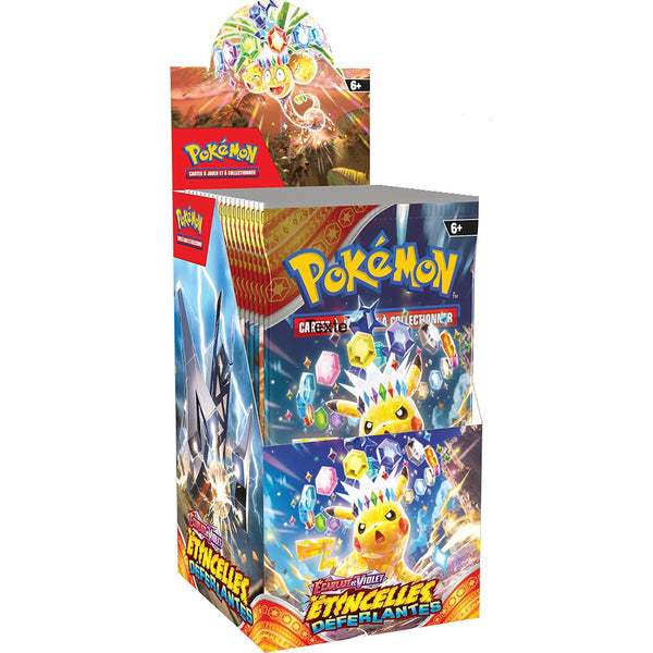 Pokémon TCG Booster Étincelles Orageuses Allemand - 10 Cartes Supplémentaires, Édition Karmesin & Purpur Scellée Pokémon TCG Booster Étincelles Orageuses Allemand - 10 Cartes Supplémentaires, Édition Karmesin & Purpur Scellée