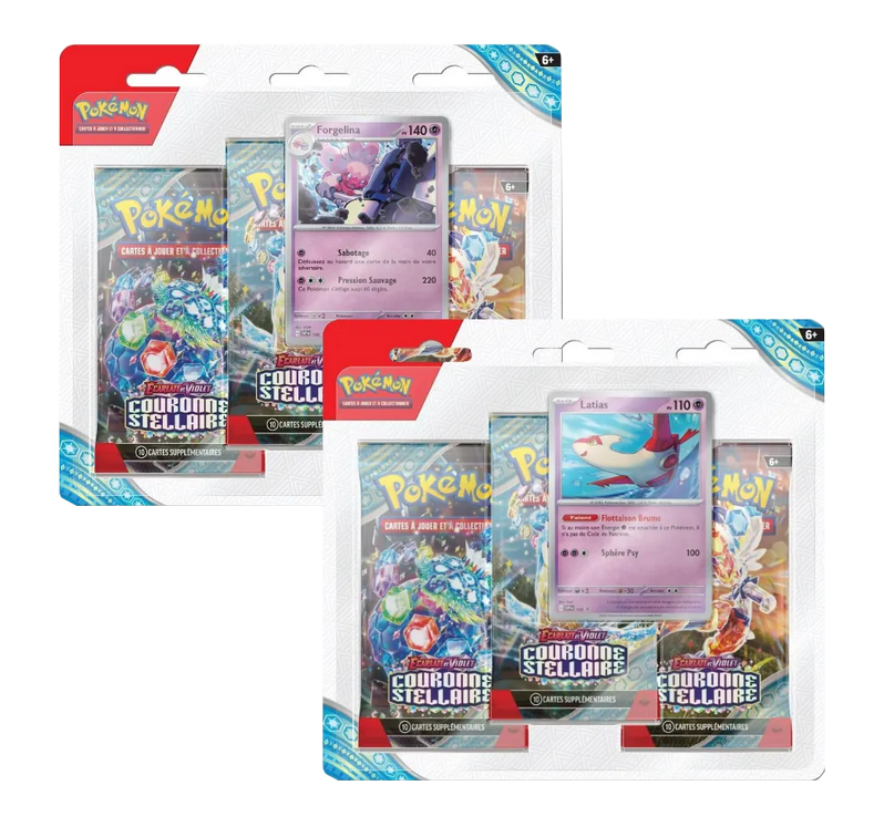 Tripack Pokémon Couronne Stellaire - EV7
