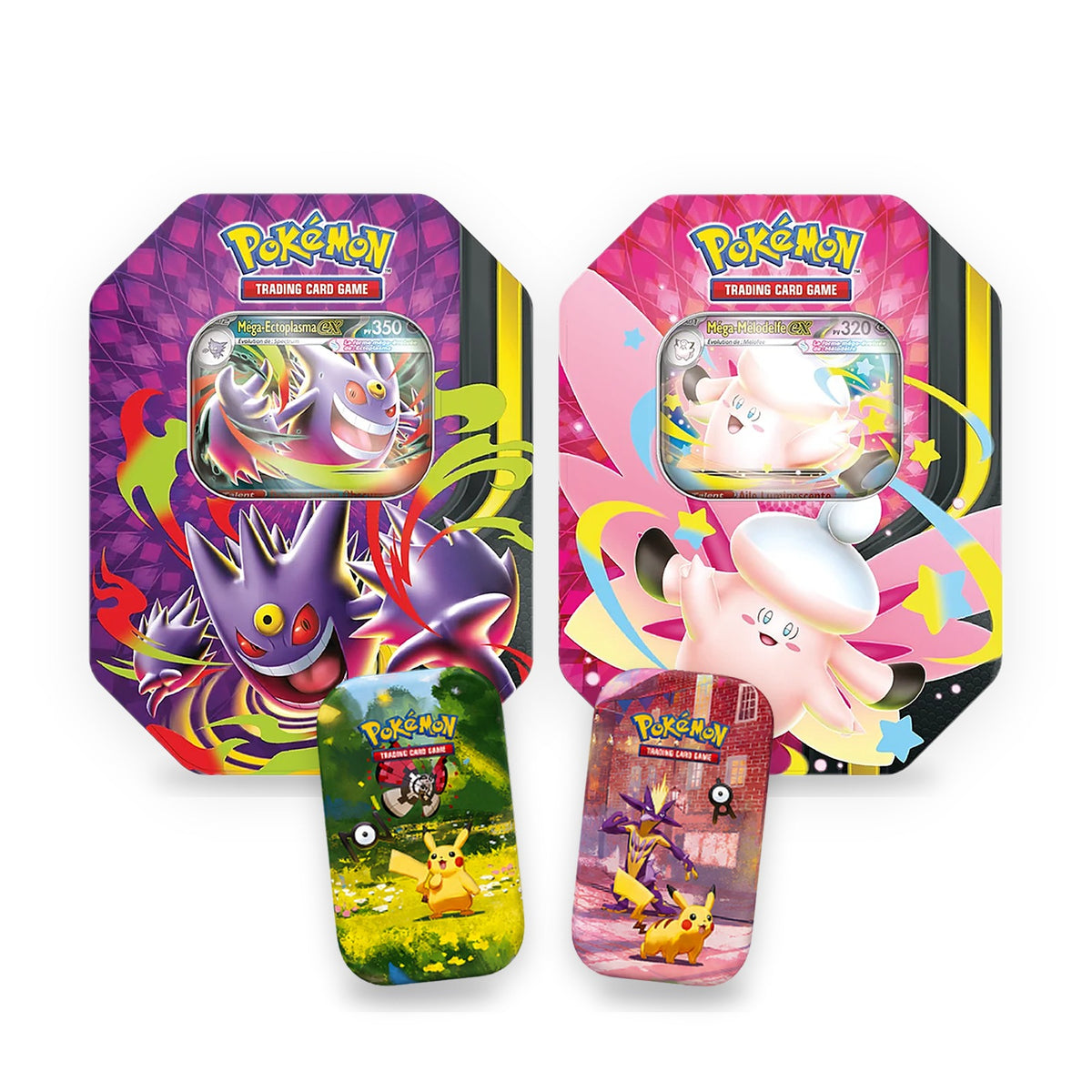 Pack Pokémon 2 Mini Tin 30ème Anniversaire + 2 Pokébox Méga (Juin 2026)